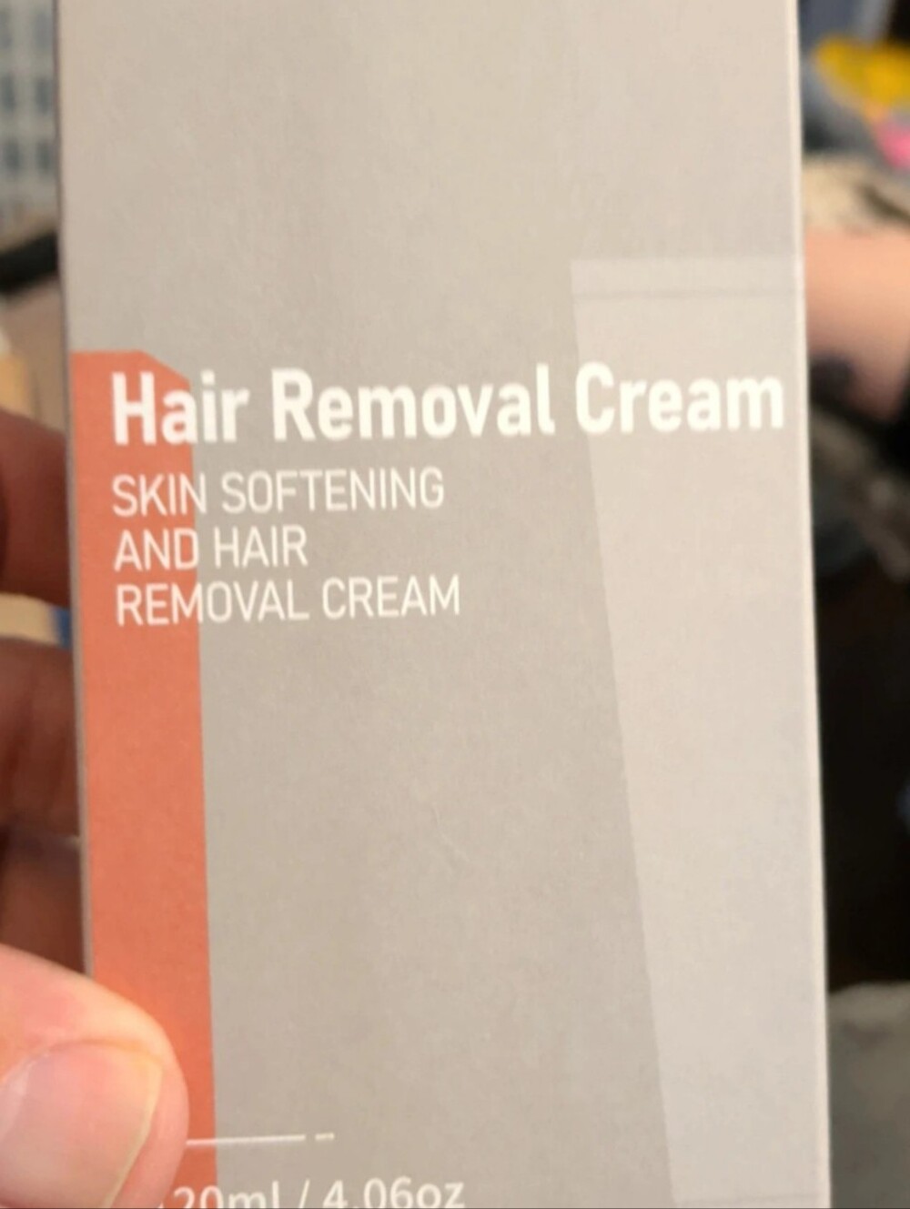 Hair Removal Cream - Skin Softening Formula (Gray & Coral)